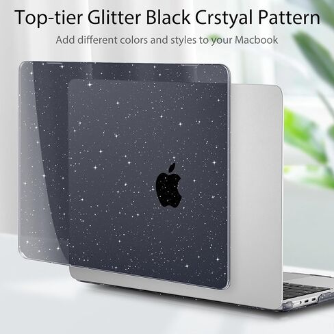 May Chen متوافق مع حافظة MacBook Air 15 بوصة 2024 2023 New M3 M2 Model A3114 A2941، غطاء واقٍ لجهاز الكمبيوتر المحمول الصلب مع غطاء لوحة المفاتيح + واقي الشاشة - لامع شفاف in Kuwait
