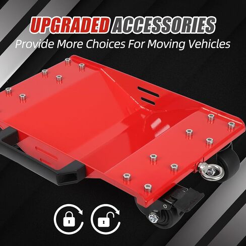 دوللي سيارة، مجموعة دوللي سيارة مكونة من 4 قطع مع خطافات سحب، مجموعة دوللي عجلة سيارة بسعة 8000 رطل، مجموعة دوللي عجلة سيارة بمقابض سميكة وشريط جانبي، دوللي سيارة مع قفل أمان للمركبات المتحركة in Kuwait