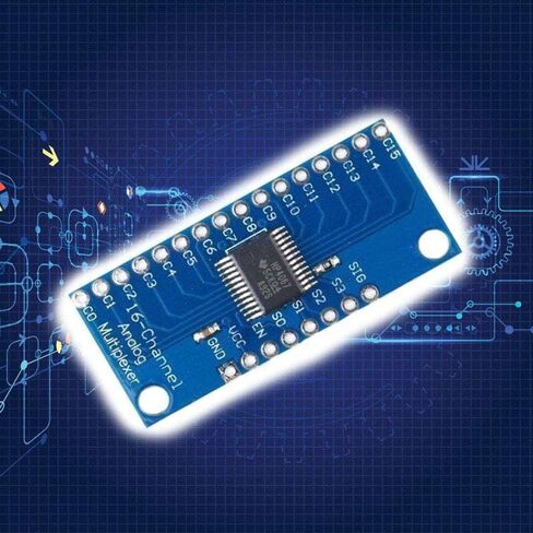 Acxico 11 قطعة 16CH التناظرية الرقمية معدد لوحة القطع وحدة CD74HC4067 CMOS وحدة دقيقة in Saudi Arabia