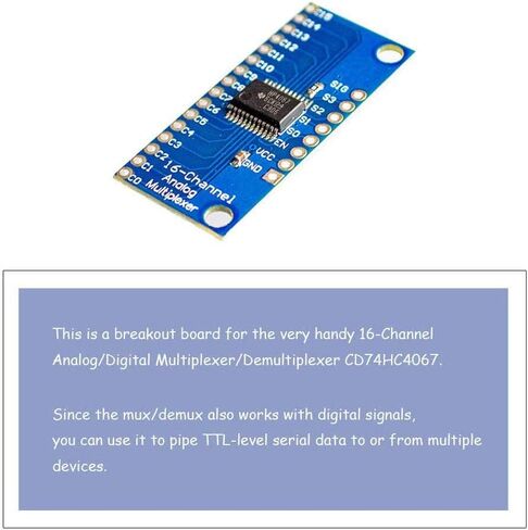 Acxico 11 قطعة 16CH التناظرية الرقمية معدد لوحة القطع وحدة CD74HC4067 CMOS وحدة دقيقة in Saudi Arabia