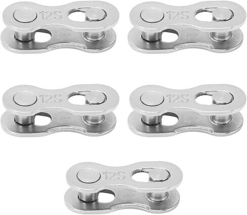 Hapivida Bicycle Missing Link, 5pairs 6/7/8/9/10/11/12 Speed Steel Material Quick Release Link Bike Chain Link Connector Reusable Quick Coupling in Kuwait
