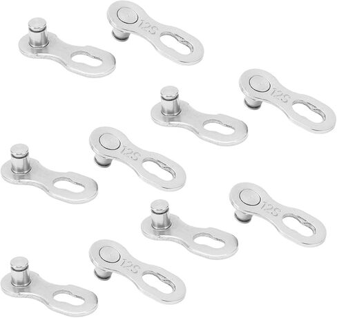 Hapivida Bicycle Missing Link, 5pairs 6/7/8/9/10/11/12 Speed Steel Material Quick Release Link Bike Chain Link Connector Reusable Quick Coupling in Kuwait