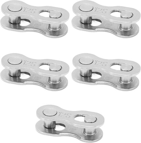 Hapivida Bicycle Missing Link, 5pairs 6/7/8/9/10/11/12 Speed Steel Material Quick Release Link Bike Chain Link Connector Reusable Quick Coupling in Kuwait