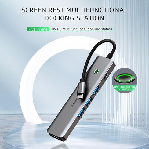 USB Hub 5 Ports, Multiple USB Hub 3.0 & TF/SD Card Reader, USB Splitter 5 in 1 USB Extender Compatible with MacBook/Pad Pro/Dell/HP Laptop/Phones… in Saudi Arabia