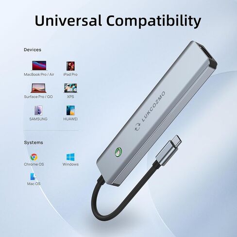 USB Hub 5 Ports, Multiple USB Hub 3.0 & TF/SD Card Reader, USB Splitter 5 in 1 USB Extender Compatible with MacBook/Pad Pro/Dell/HP Laptop/Phones… in Saudi Arabia