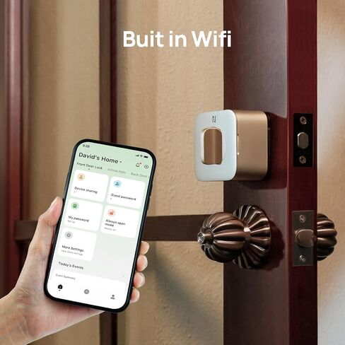 لوحة مفاتيح قفل ذكية Anona Holo Wi-Fi، لوحة مفاتيح مضادة للظهور مع تقنية حماية كلمة المرور للزيارات المؤقتة، سهلة التركيب، تتكيف مع أي سطح in Kuwait