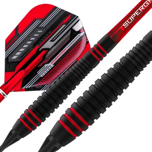 Harrows Ace Darts، مجموعة سهام ذات أطراف ناعمة بمقبض مطاطي، سهام عالية الدقة - 16 جم in Saudi Arabia