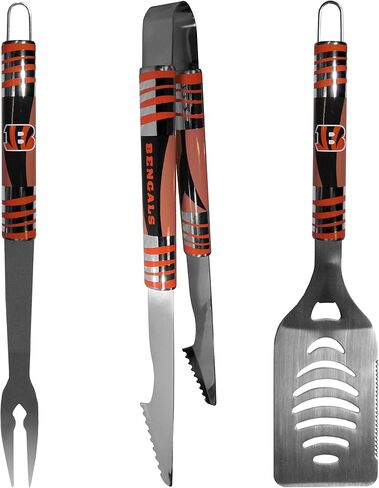 NFL Siskiyou Sports Fan Shop Cincinnati Bengals 3 pc Tailgater BBQ Set and Season Shaker One Size Team Color in Saudi Arabia