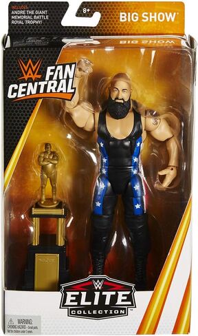 شخصية WWE Elite Fan Central الحصرية Big Show مع كأس Andre the Giant Battle Royal in Saudi Arabia