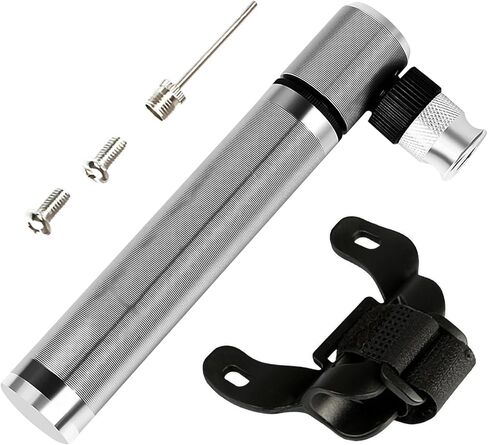 مضخة دراجة صغيرة مضخة إطار دراجة صغيرة متوافقة مع بريستا وشرايدر تتضمن عدة تركيب مضخة إطار دراجة خفيفة مدمجة للدراجات الجبلية على الطرق (160 رطل لكل بوصة مربعة، أسود) in Kuwait