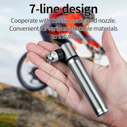 مضخة دراجة صغيرة مضخة إطار دراجة صغيرة متوافقة مع بريستا وشرايدر تتضمن عدة تركيب مضخة إطار دراجة خفيفة مدمجة للدراجات الجبلية على الطرق (160 رطل لكل بوصة مربعة، أسود) in Kuwait