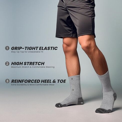 جوارب رياضية مبطنة للرجال من Mossy Oak فائقة الراحة|راحة ودعم فائقين|مثالية للرياضة والارتداء اليومي in Kuwait