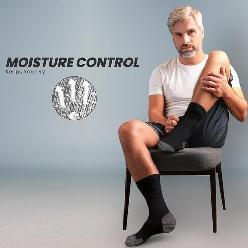 جوارب رياضية مبطنة للرجال من Mossy Oak فائقة الراحة|راحة ودعم فائقين|مثالية للرياضة والارتداء اليومي in Kuwait