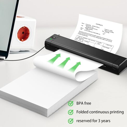 100 Sheets Thermal Printer Paper, Thermal Paper 8.5×11'' US Letter Size, Advanced Printing Paper Compatible with Brother Letter Portable Printer, Printer Paper for M08F-Letter, M832, M834, MT800 in Saudi Arabia