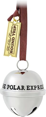 Hallmark Keepsake Christmas Ornament 2024, The Polar Express 20th Anniversary Santa's Sleigh Bell 2024, Metal, Christmas Movie Gifts in Saudi Arabia
