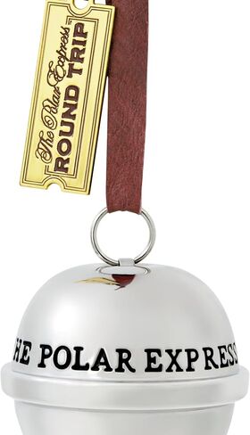 Hallmark Keepsake Christmas Ornament 2024, The Polar Express 20th Anniversary Santa's Sleigh Bell 2024, Metal, Christmas Movie Gifts in Saudi Arabia
