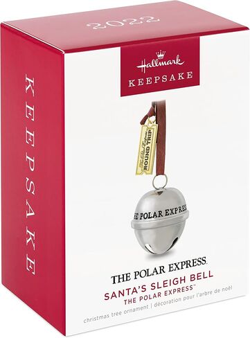 Hallmark Keepsake Christmas Ornament 2024, The Polar Express 20th Anniversary Santa's Sleigh Bell 2024, Metal, Christmas Movie Gifts in Saudi Arabia