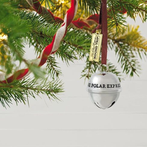 Hallmark Keepsake Christmas Ornament 2024, The Polar Express 20th Anniversary Santa's Sleigh Bell 2024, Metal, Christmas Movie Gifts in Saudi Arabia