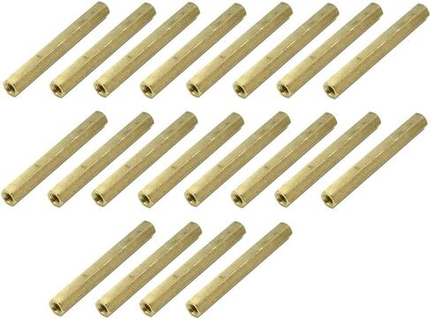 20Pcs M3x40 Female Thread Hexagonal Hex Brass Pillar Standoff Spacer in Saudi Arabia
