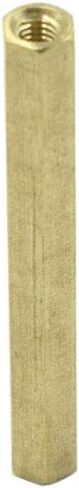 20Pcs M3x40 Female Thread Hexagonal Hex Brass Pillar Standoff Spacer in Saudi Arabia