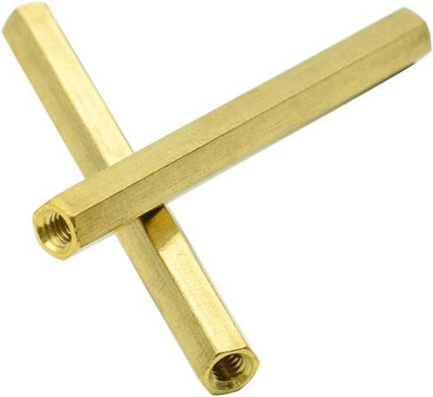 20Pcs M3x40 Female Thread Hexagonal Hex Brass Pillar Standoff Spacer in Saudi Arabia