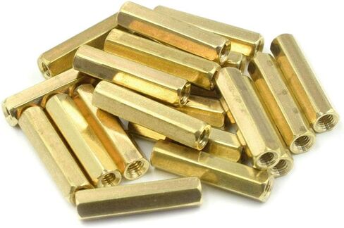 20Pcs M3x40 Female Thread Hexagonal Hex Brass Pillar Standoff Spacer in Saudi Arabia