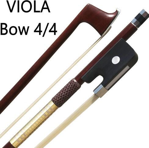 Viola Bow Carbon Fiber Stick Ebony Frog Natural Horsehair for Teacher Student Professional in Kuwait