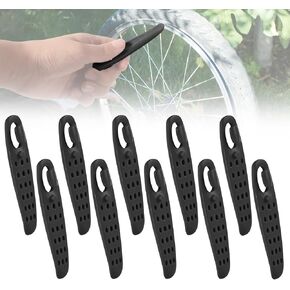 10pcs Bike Tire Levers, Bicycle Tire Levers Tyre Spoon Changing Tool for Inner Outer Tube Tire Portable Plastic Tire Lever for Road Mountain Bike Tyre Repair Removal Tools