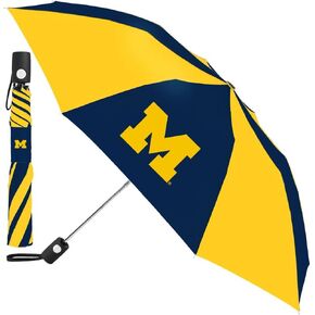 NCAA Michigan University of Auto Folding Umbrella, Black, 42 in Saudi Arabia
