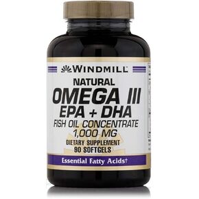 Windmill Omega 3 Fish Oil 1,000 mg Softgels, 90 ct