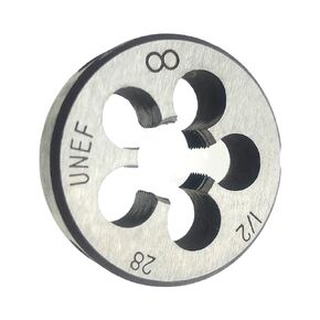 1/2-28 Round Die RH 1/2 X 28 UNEF Thread Die Hand Tool, 1/2x28 Metric Die Right Hand Machine 1/2-28 Round Threading Die Thread Tool HSS Repair Tool