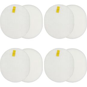 Filter Replacements Compatible with Shark NV60 NV70 NV80 UV420 NV130 NV141 Navigator Professional Vacuum, Shark NV90 NV95 Rotator Professional XL Vacuum,4-Sets Foam & Felt,Replace Part # XFF80 & XHF80