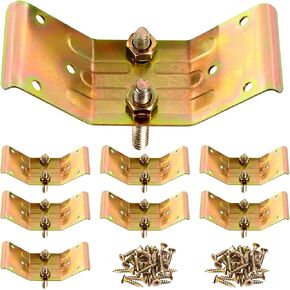 Kerf Mount Corner Bracket, Set of 8,Surface Mount Corner Bracket for Table Aprons, Connection Table Top, Legs, Frame, Repairing or Building Table