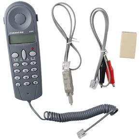 Butt Test Tester Corded Electric Equipment C019 Wired Network Cable Tester with Connectors and Joiner Blue Telephone Phone Line Lineman Tool