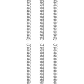 uxcell 6Pcs Compression Springs, 0.8mm Wire Diameter x 11mm OD x 30mm Length 304 Stainless Steel Extension Spring Ballpoint Pen Pressure Springs for Shop Home Repairs, Silver