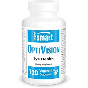 Supersmart - OptiVision (Advanced Formula) - with Bilberry Extract, Black Currant, Lutein, Zeaxanthin, Astaxanthin - Eyes Supplement | Non-GMO & Gluten Free - 120 Vegetarian Capsules