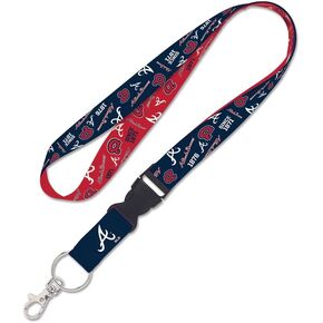 WinCraft ATLANTA BRAVES SCATTER LANYARD W/DETACHABLE BUCKLE 1"