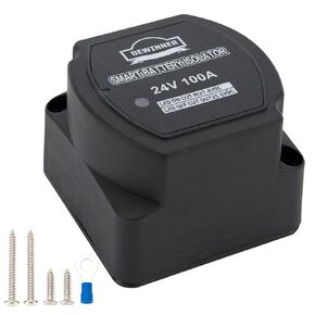 DEWINNER 12V 140Amp Dual Battery Isolator Manual/Auto Modes VSR-Voltage Sensitive Relay, with LED Screen, Voltage Display, Designed for ATV, UTV, Boat, RV, Camper 5 Wheel Off-Road Vehicle