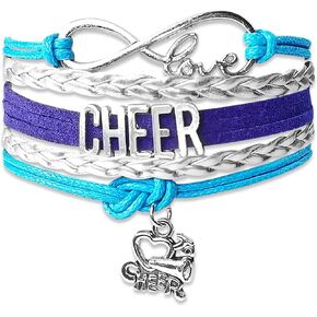 Gymnastics Bracelets for Girls,Gymnastic Stuff for Teen Girls,Initial Charm Jewelry for Teams Sport Ballerina Girls Birthday Christmas Stuff