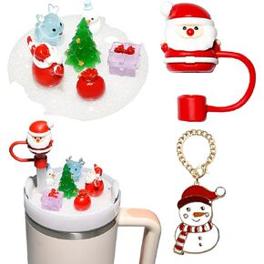 Cup Lid Accessories for Stanley Cup, 1Pcs Siliocne Straw Cover Cap Topper, 1Pcs Cute Charms for Stanley Cups 40oz Tumbler with Handle (Halloween)
