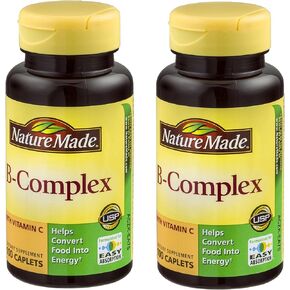 Nature Made Vitamin B-Complex Caplets 100 Caplets (Pack of 2)