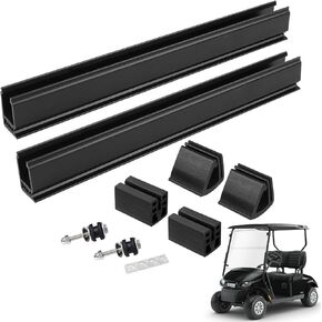 EZGO TXT 2014-up Windshield Retaining Clips Kit with Screw Bolts, Golf Cart Windshield Mounting Sash Clips Replacement Only Fit 1"x1" Front Struts Rail for EZGO TXT 2014+ Gas/Electric Models