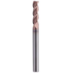 BestParts High Performance Solid Carbide End Mill for Aluminum - ZRN Coated, 37 Degree Helix, 3 Flute, 1/4" Cutting Diameter, 1/4" Shank Diameter, 1" Length of Cut, 3" Overall Length, Square End