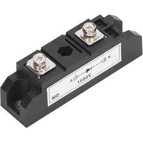 High Power 100A 1600V 2 Terminal Power Diode Bridge Rectifier Copper Plate Cooling MD 100A Maximum Welded Structure Black Three Phase Diode Bridge Rectifier Module