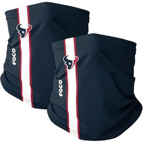 FOCO Houston Texans NFL On-Field Stitched Gaiter Scarf - 2 Pack