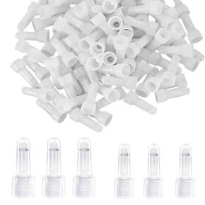 500 Pcs Closed End Crimp Connectors 16-14 AWG Gauge Wire End Caps Protective Nylon Wire Crimps Connectors (CE2)