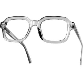 Blue Light Blocking Glasses for Women Men, Retro Square Frame Computer Gaming Eyeglasses Anti Glare & UV400 RF6214