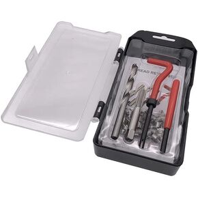 15 PCS Stainless Steel M14x1.5 Thread Repair Insert Kit HSS Drill Bits Taps Female Threaded Inserts for Auto Repairing, One Size in Kuwait