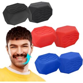 Jaw Exerciser for Men & Women - 3 Resistance Levels 6PCS Jawline Exerciser - Jawline Trainer - Shaping the Jawline - Reinforced Food Grade Silicone - Mouth Cavity Bite Force Trainer