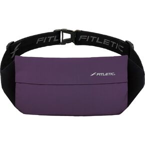 Fitletic Zipless Running Belt, Waist Pack for Women & Men Easy-Access Passport Holder Workout Bag with Grippers No-Bounce Sport Fanny Pack Phone Holder for iPhone 13, 12 Pro Max, Galaxy S21, Pixel 6